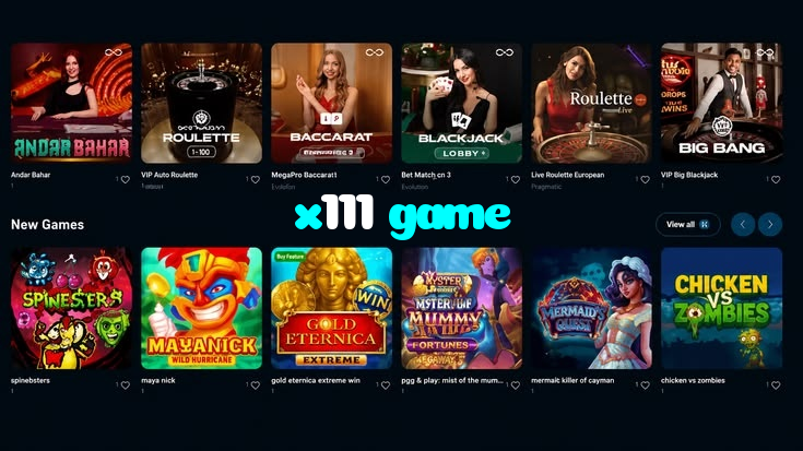 x111 game casino presented on mobile device in Pakistan with slots and live games